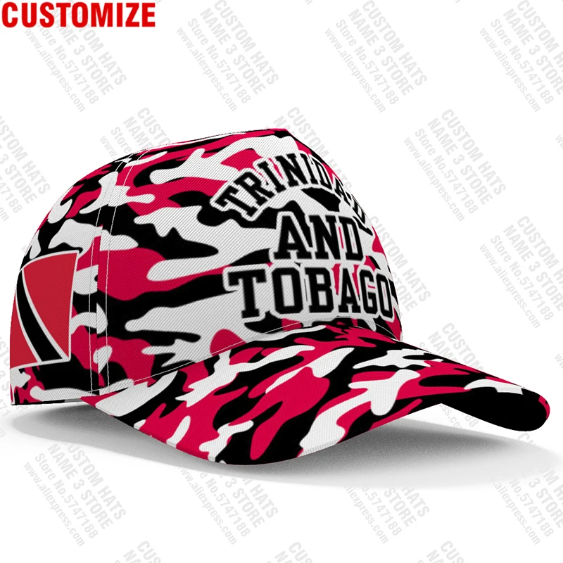 Trinidad And Tobago Baseball Cap Free 3d Custom Made Name Number Team Logo Tt Hat Tto Country Travel Nation Island Flag Headgear