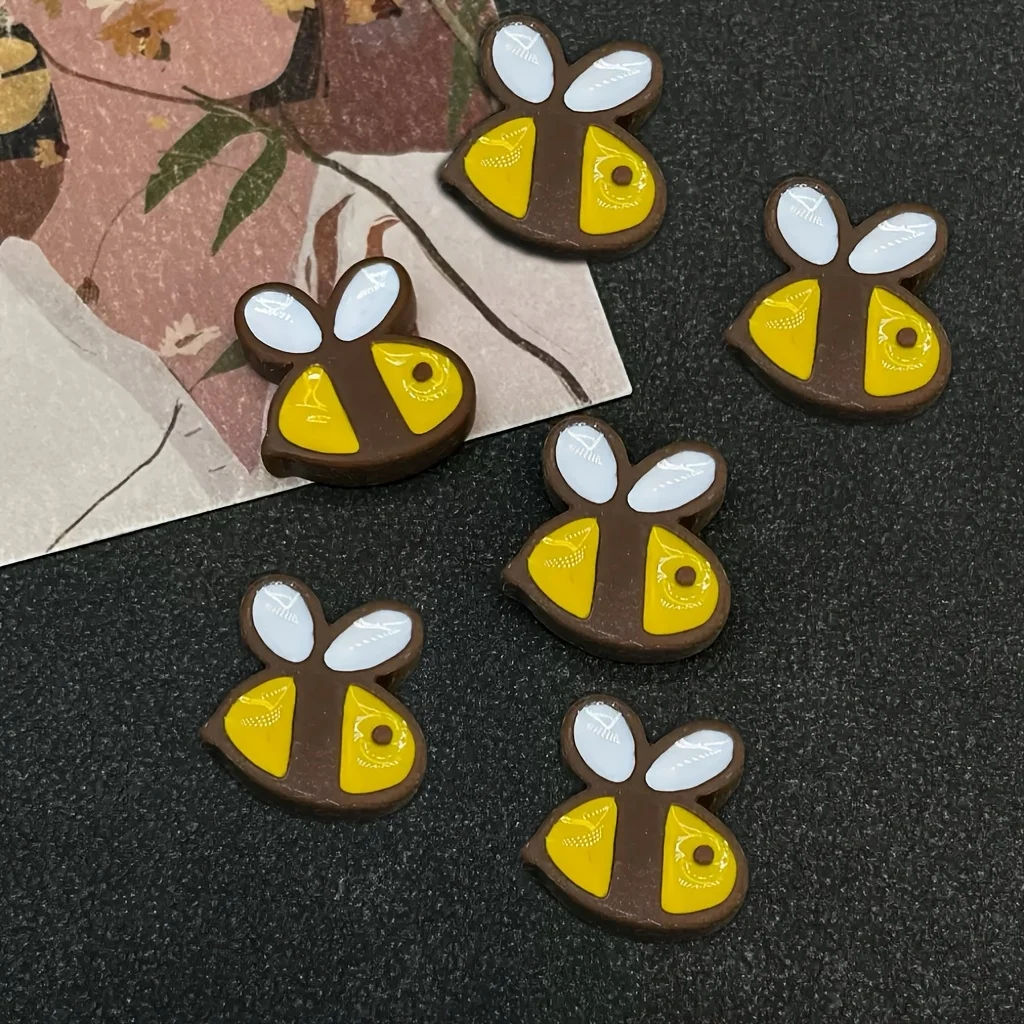 6 Bee-Shaped Fridge Magnets - Adorable Decorations for The Kitchen, Office, Whiteboard, Lockers, And Dishwashers