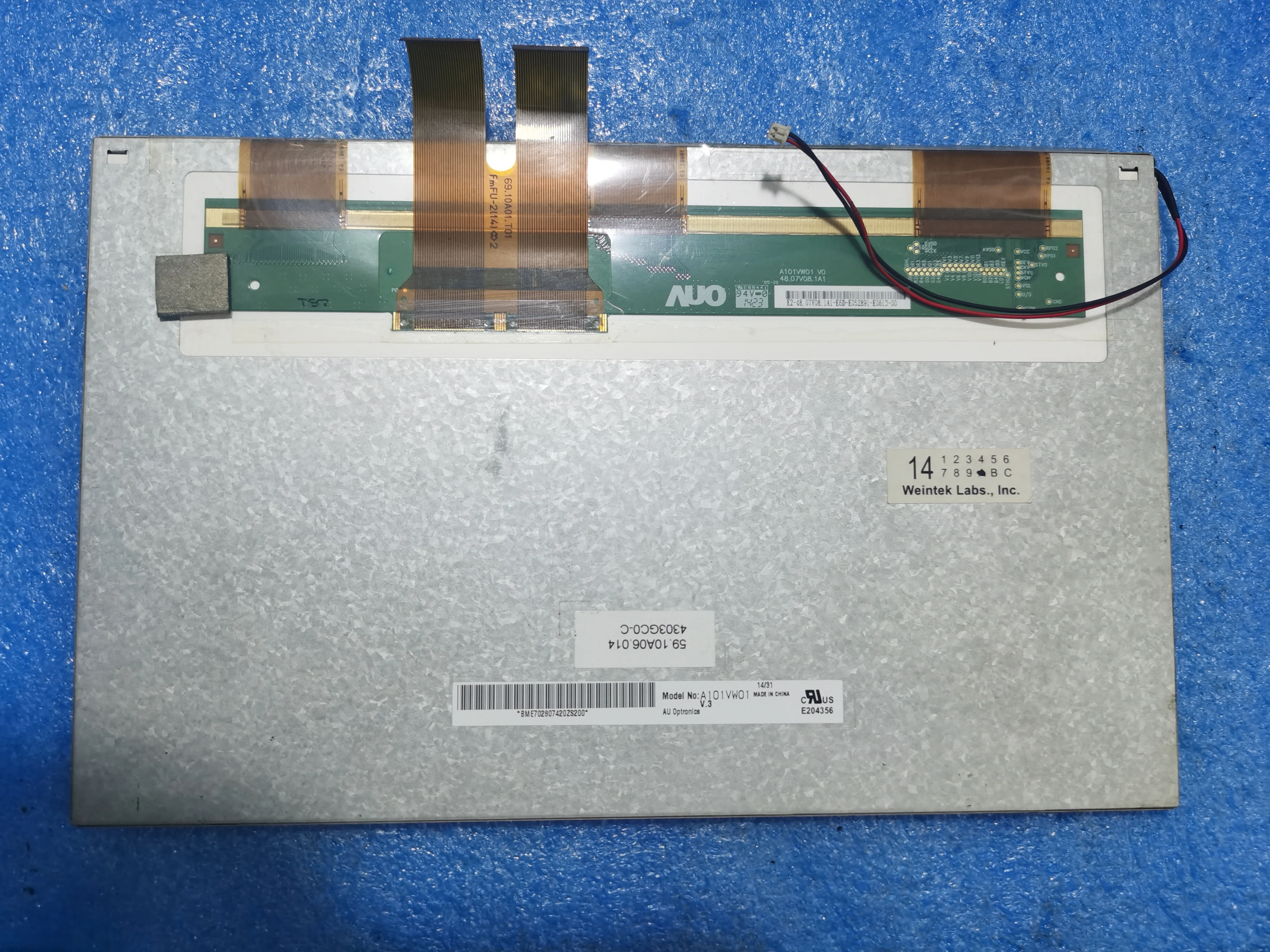 

A101VW01 V3 Original 10.1-inch industrial screen, tested in stock
