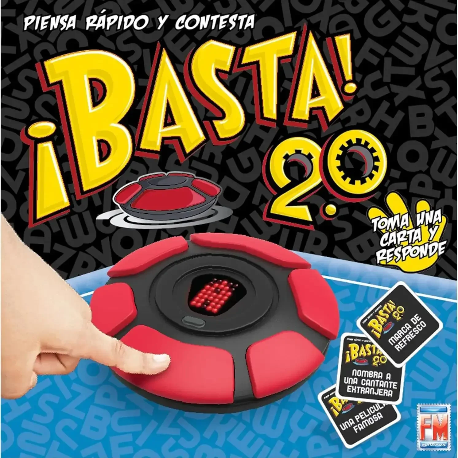 New Upgraded Basta 2.0 Spanish Tapple Word Game - English Tapple Games Version Quick Thinking Letter Pressing Board Game Gifts