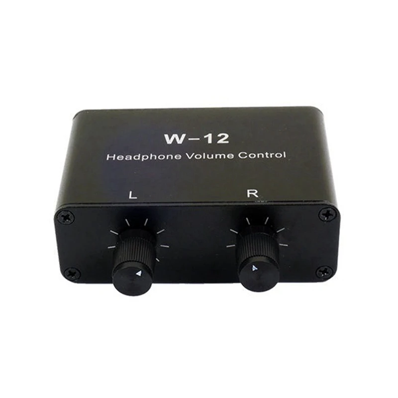 Sound Controller Headphone Volume Control 3.5Mm + 6.35Mm Stereo Volume Controller Adjustment For Left And Right Channels