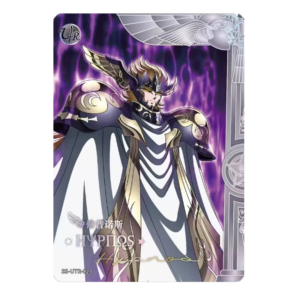 Saint Seiya KAYOU UTR Shiryu Hyoga Ikki Thanatos Hypnos Pandora Laser Arcobaleno Carta da collezione Regalo di compleanno di Natale per ragazzi