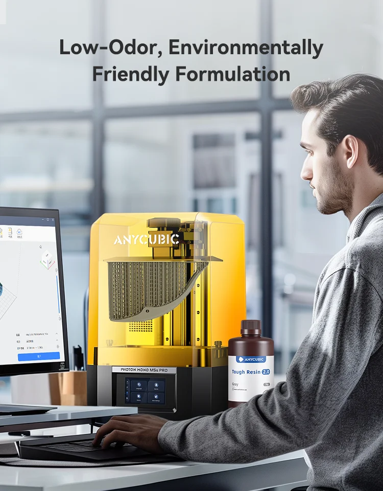 Anycubic Flexible Tough Resin 2.0 LCD 3D Printing Material Newest High Toughness 3D Printer UV Resin For Photon Mono X Photon