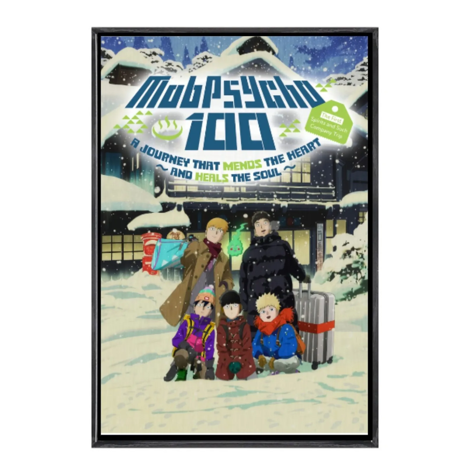 

Japanese Manga Multi-Size Canvas Poster Double Framed Wall Art,Mob Psycho 100 Home Decor