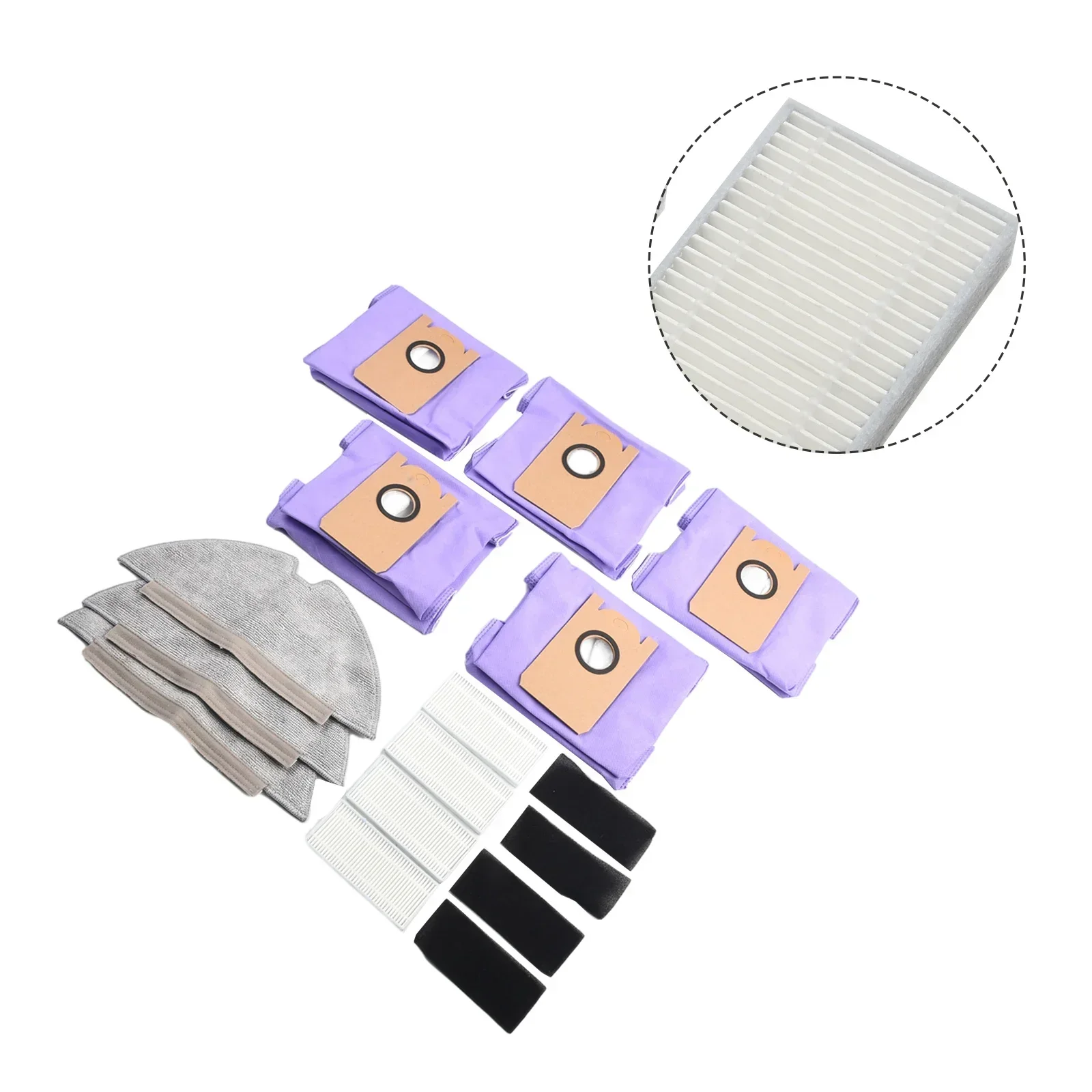 Durevole kit filtro in tessuto per pulire strumento per la pulizia della casa accessori per spazzatrici 12 pz/set sacchetto per la polvere per RoboVac L35