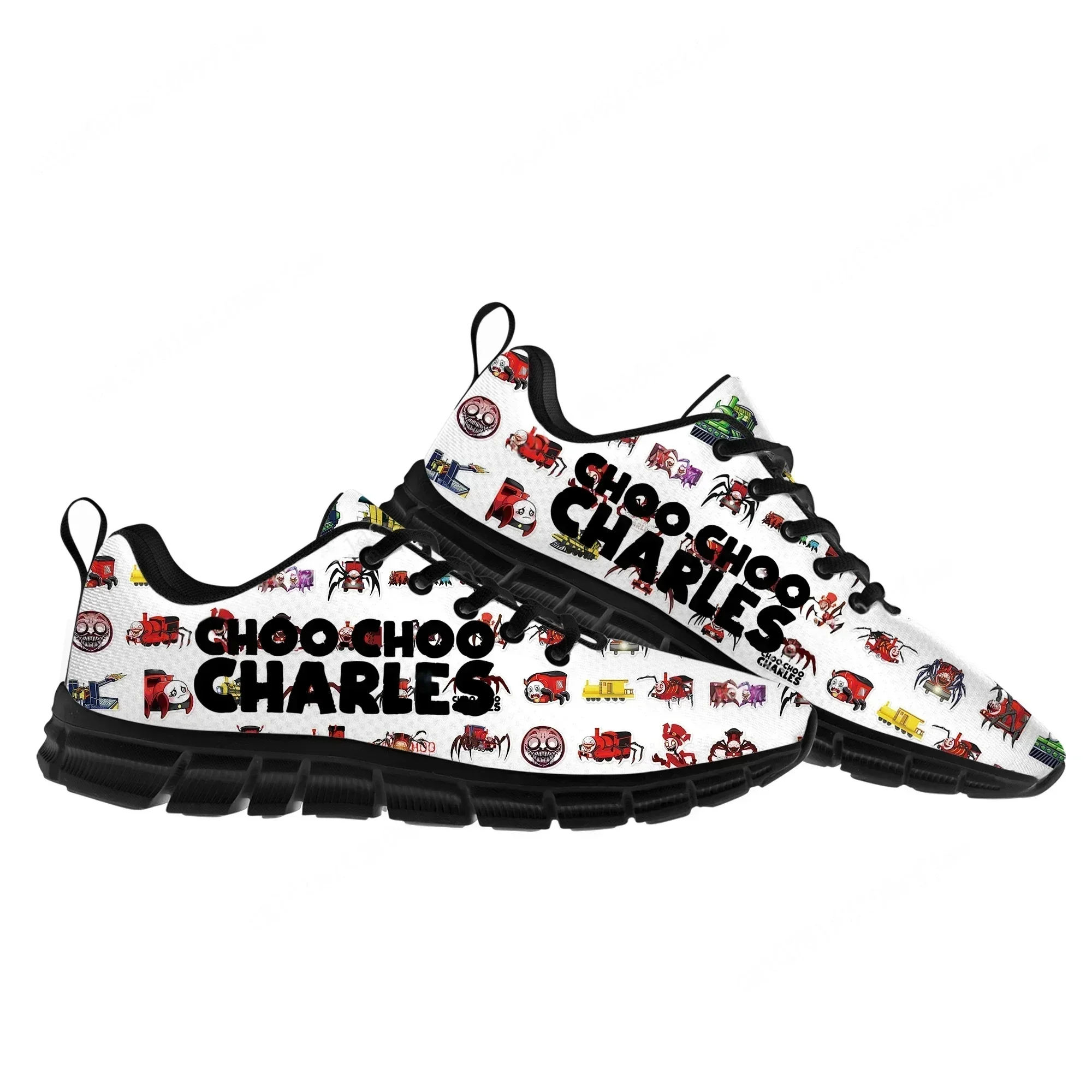 Choo Choo Charles-zapatos deportivos con dibujos animados para hombre y mujer, zapatillas de deporte a la moda, zapatos hechos a medida