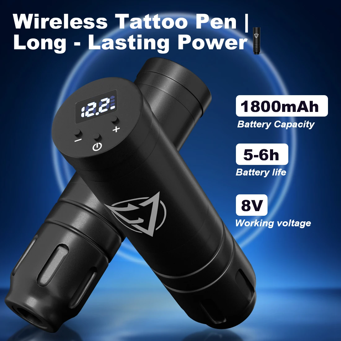 KVM Wireless Tattoo Machine Pen 1500mah Battery 6 Hours Life 3.8mm Stroke Cordless Tattoo Machine Pen Tattoo Accessories