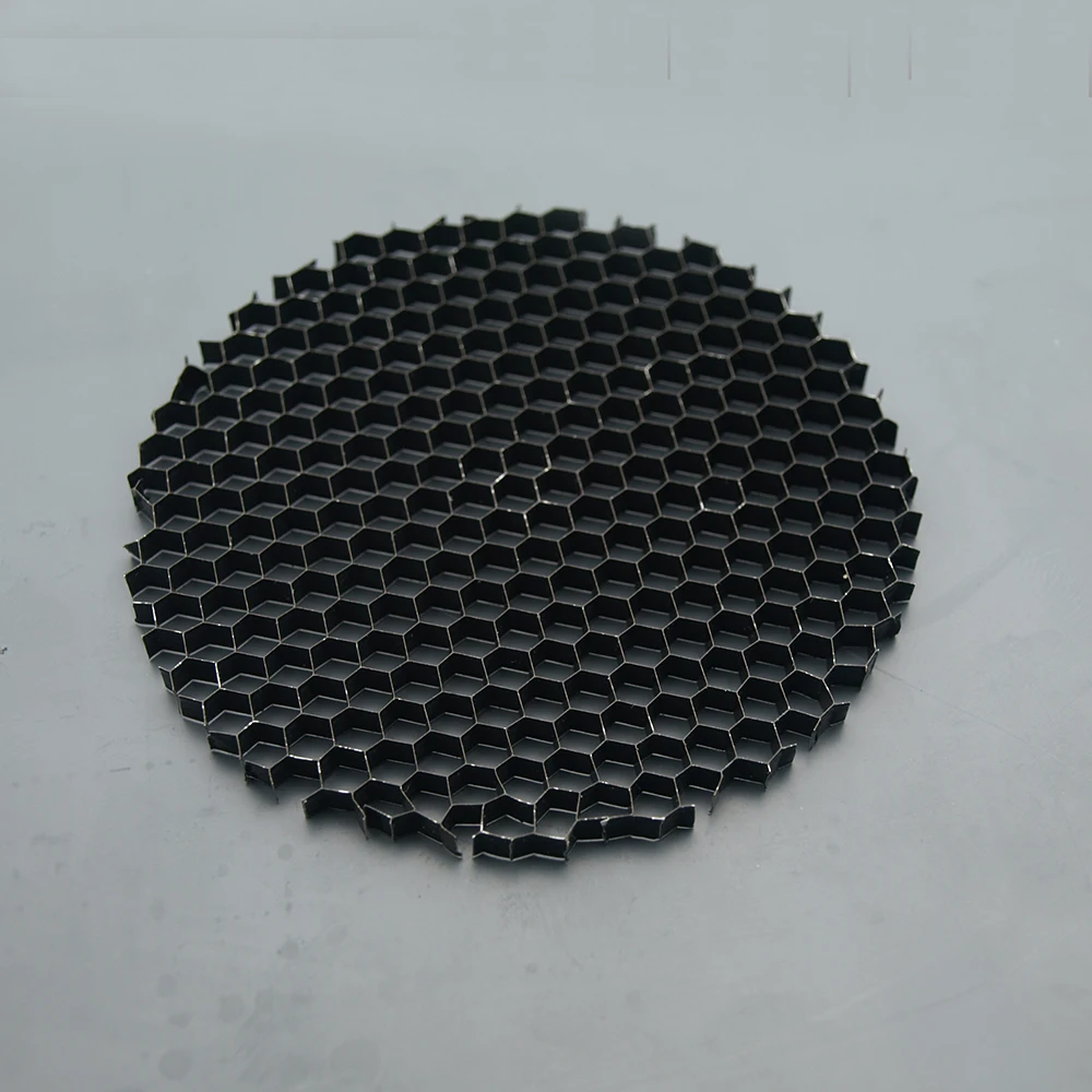 LED  Soft light shade hood downlight spotlight round honeycomb mesh cover black anti-glare anti-dazzling light aluminum