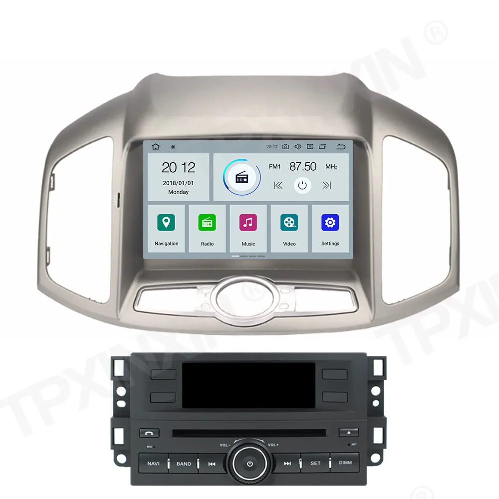 Android 12 DSP CP dla chevroleta Captiva C140 2012 - 2017 Radio samochodowe z androidem 2Din odbiornik Stereo Autoradio odtwarzacz multimedialny GPS