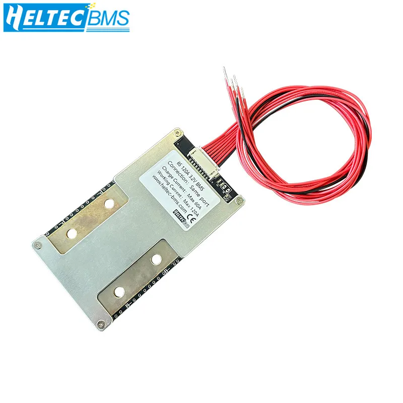 HeltecBMS BMS 8S 24V LiFePO4/LiPo 6S BMS 7S 24V 100A 120A Lithium Protection Board with Balance for 2000W Energy Storage System