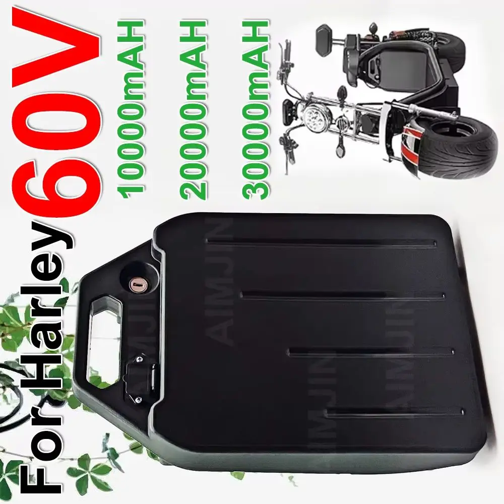 

For Harley battery 60V 10Ah/20Ah/30Ah Lithium cell pack With BMS For 1800W E-scooter motorcycle