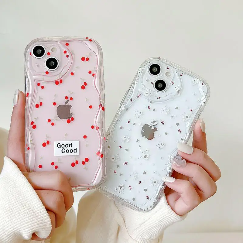 샤오미 레드미 케이스, 레드미 노트 12, 4G, 9, 8, 11, 10 프로, 11S, 12S, 10, 5G 레드미 13C, 12C, 9C, 10C, 9A, 9, 10, A1, A2 플러스 커버, 핑크 피치 체리