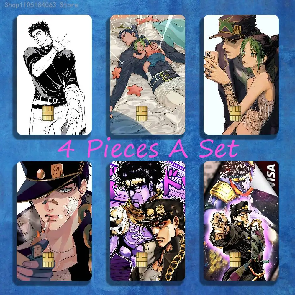 

Jotaro Kujo J-JoJo s Adventure Stickers Credit Visa Debit Bank Charge Card Bus Metro Waterproof Sticker Decal Decoration