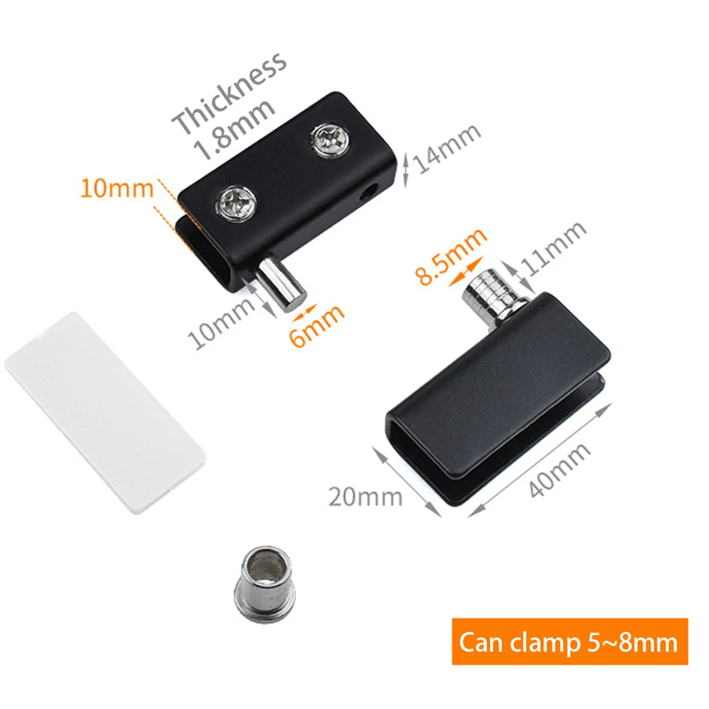 1 paio di clip per porta con cerniera porta con cerniera clip per porta girevole su e giù girevole per porta del bagno per porta dell'armadio porta dell'armadio incernierata