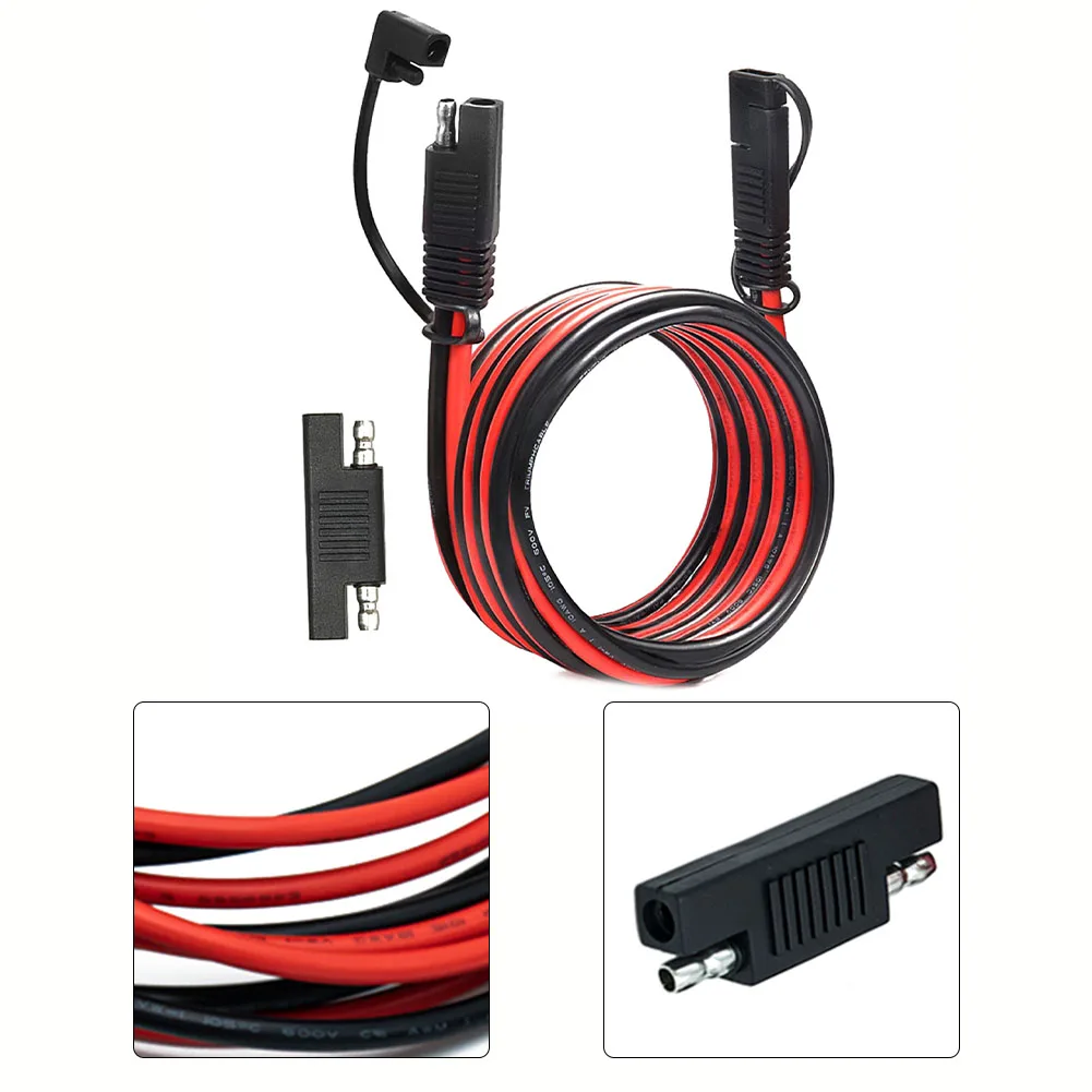 

Удлинительный кабель SAE, 12AWG, удлинительный кабель для зарядного устройства SAE для аккумуляторов SAE, прочный провод, подходит для солнечных панелей, батарей для автофургонов