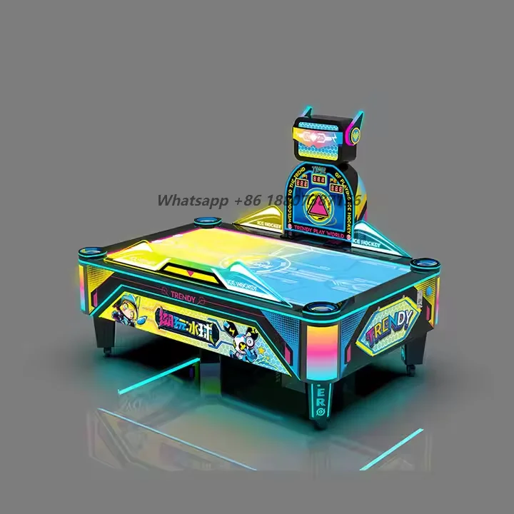 

Coin Operated Starlight Hockey Air Hockey Arcade Game Machine Metal Acrylic Construction 110V/220V Voltage Electronic Scorer