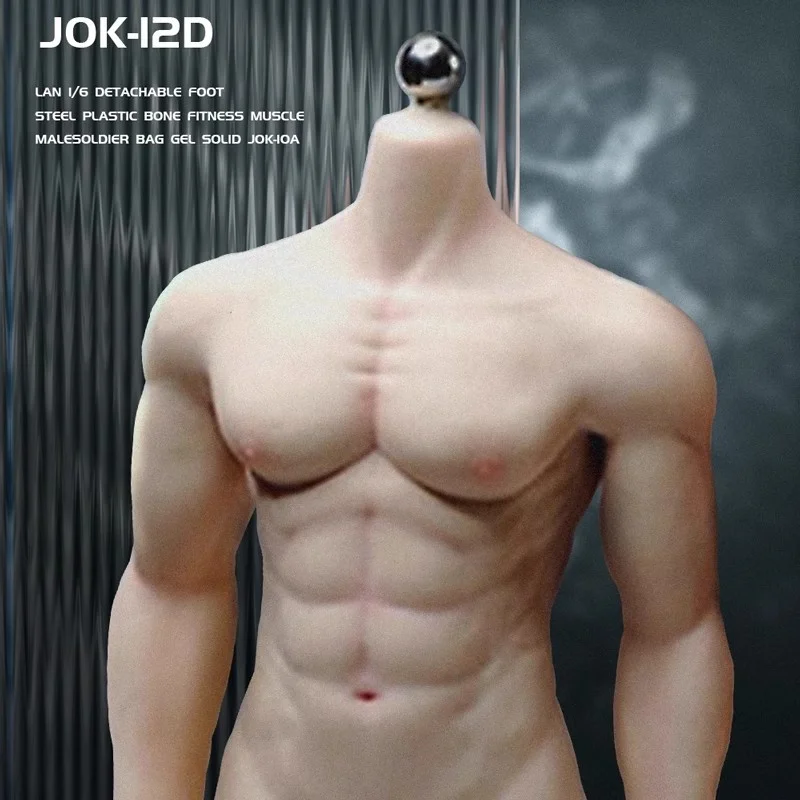 2025 새로운 JIAOU 인형 JOK-12D-YS/JOK-12D-BS JOK-12D-PS 1:6 금속 해골 그림이있는 강력한 남성 슈퍼 유연한 매끄러운 바디