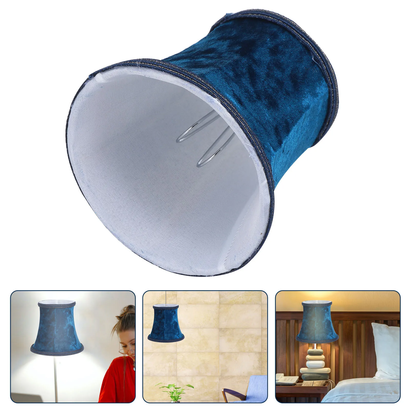 

1 pc Cloth Lamp Shade Simple Installation Dust Proof Decorative Light Cover For Chandelier Bulb Household Lighting Decoration