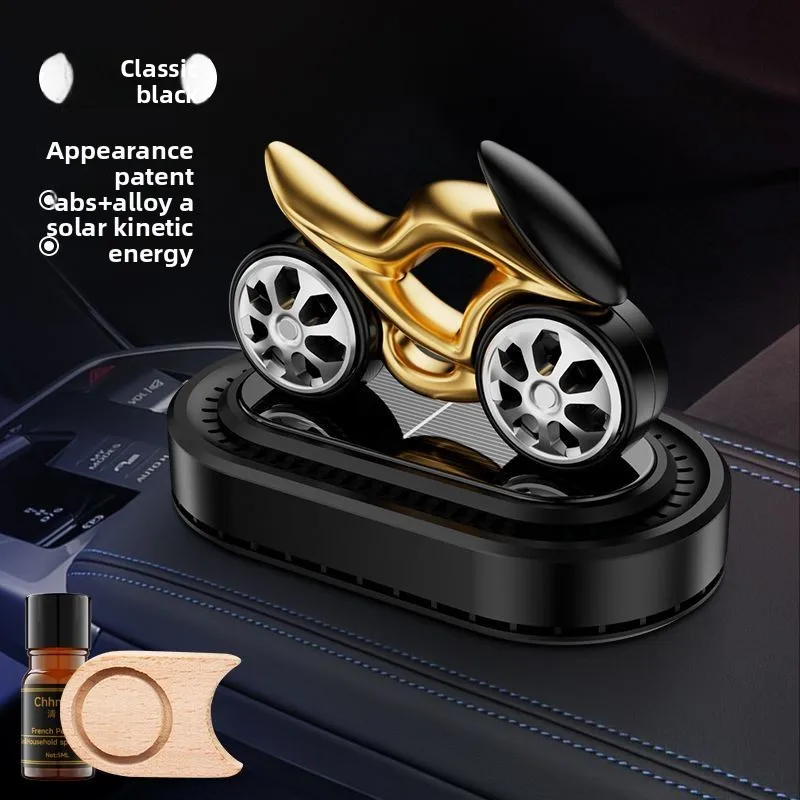 Car Solar Men's Locomotive Model Perfume Seat Air Aromatherapy  Decoration Products