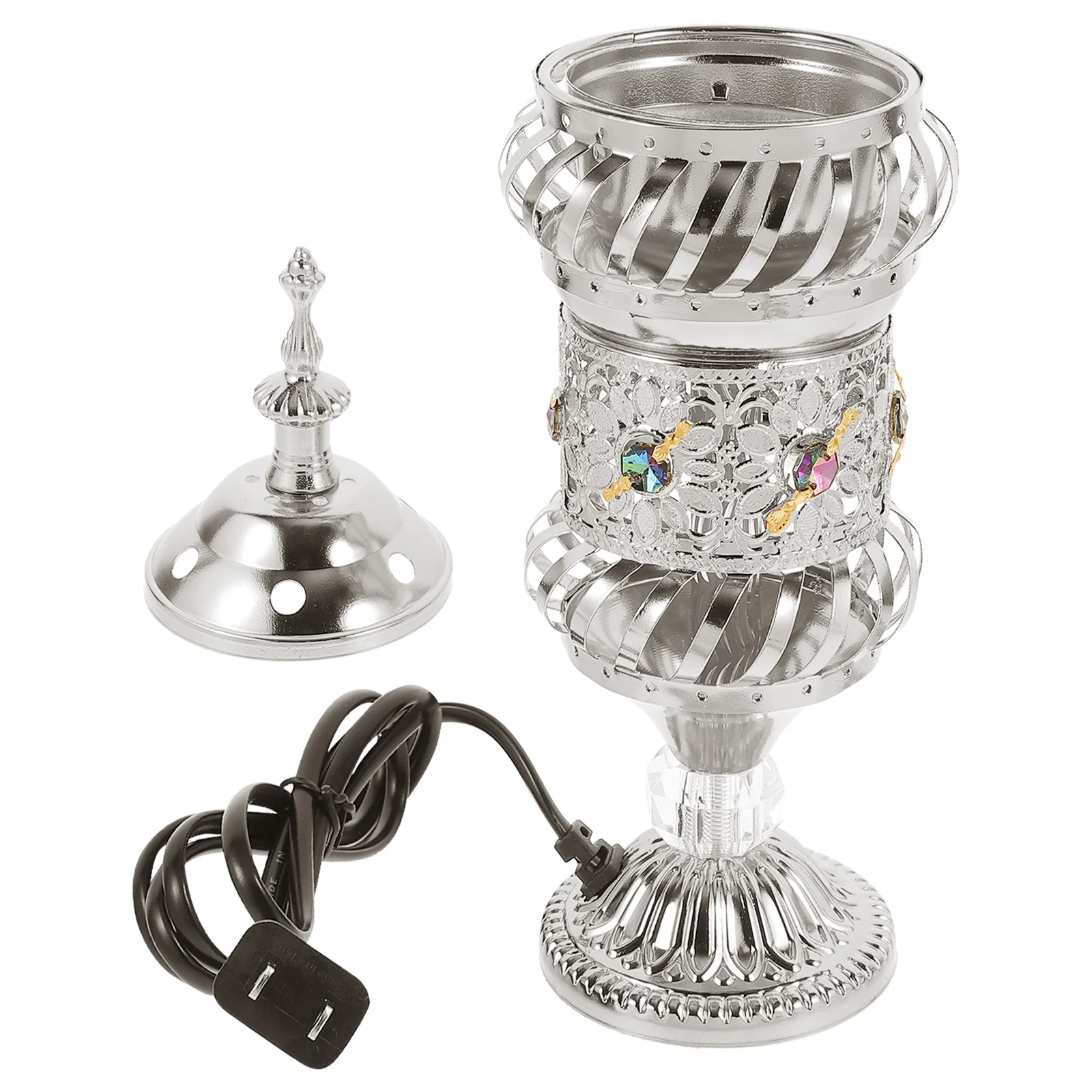 Middle Eastern Festival Metal Incense Burner Electric Sandalwood Charcoal Indoor Decor Small Retro Censer Household