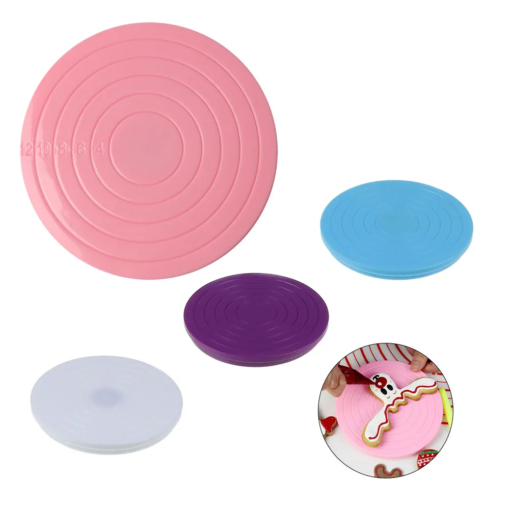 

Rotating Revolving Plate Cake Decorating Turntable Stand Pastry Baking High Quality Round Cake Stand Kitchen Baking Tools