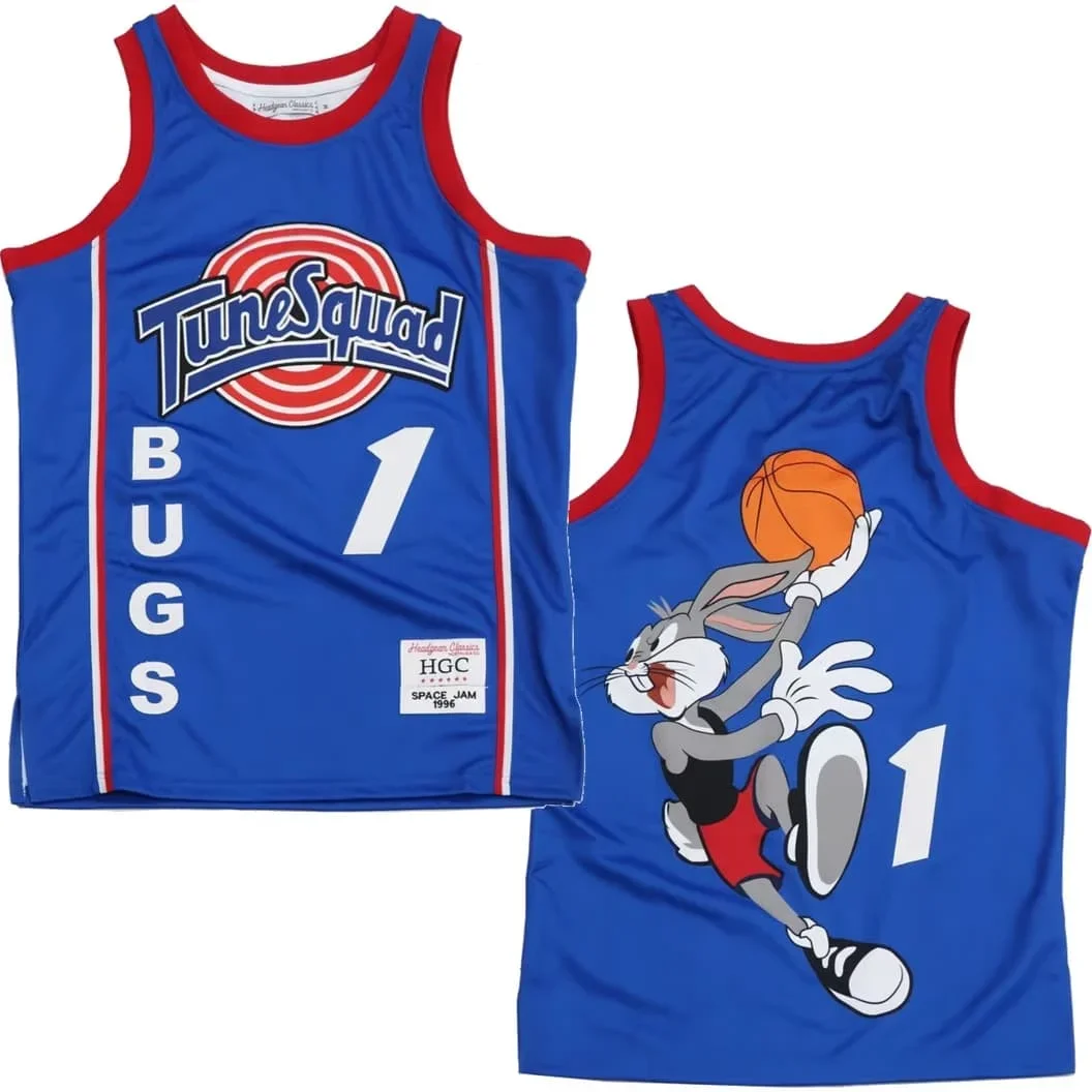 Men Tune Squad Basketball Jersey Bunny  Sleeveless Tank Top Quick Dry Sport Vest Movie Cosplay Party Training Family Matching