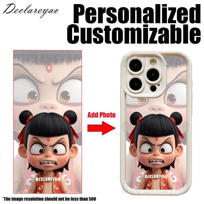 

Personalized DIY Customized Photo Custom Case For Apple iPhone 16 Pro Max 15 14 Plus 13 12 Mini 16e Cover Picture Silicone Soft