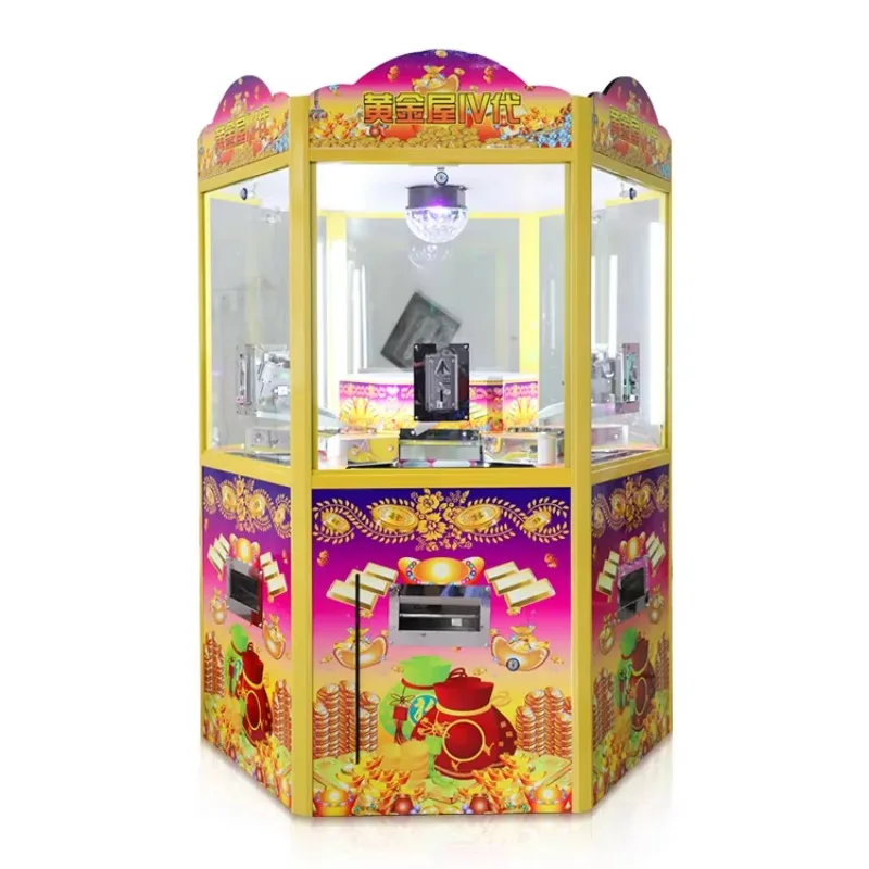 Custom 6p Coin Pusher Manufacturer Ticket Redemption Games 6 Players High Income Coin Pusher Game for Game Center