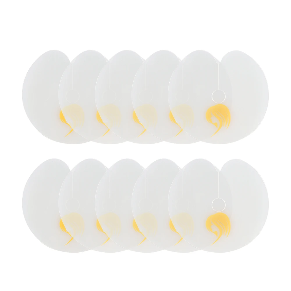 Heat Shield Guards with Pretty Pattern Single Hole Clear Fusion Glue Protector Customize Hair Extension Tools for Hair