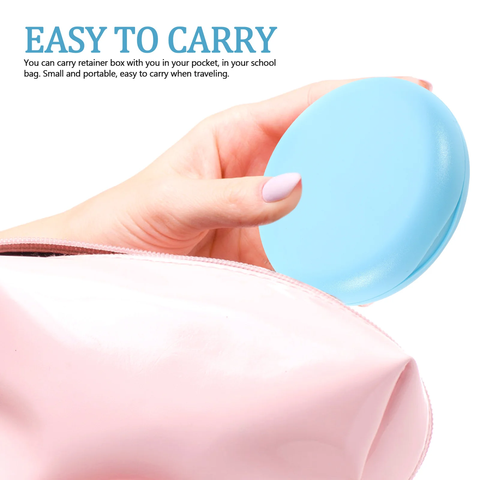 

Retainer Storage Box with Magnetic Closure Portable Small Size for Dentures Retainers Mouth Guards on Go Retainer Case