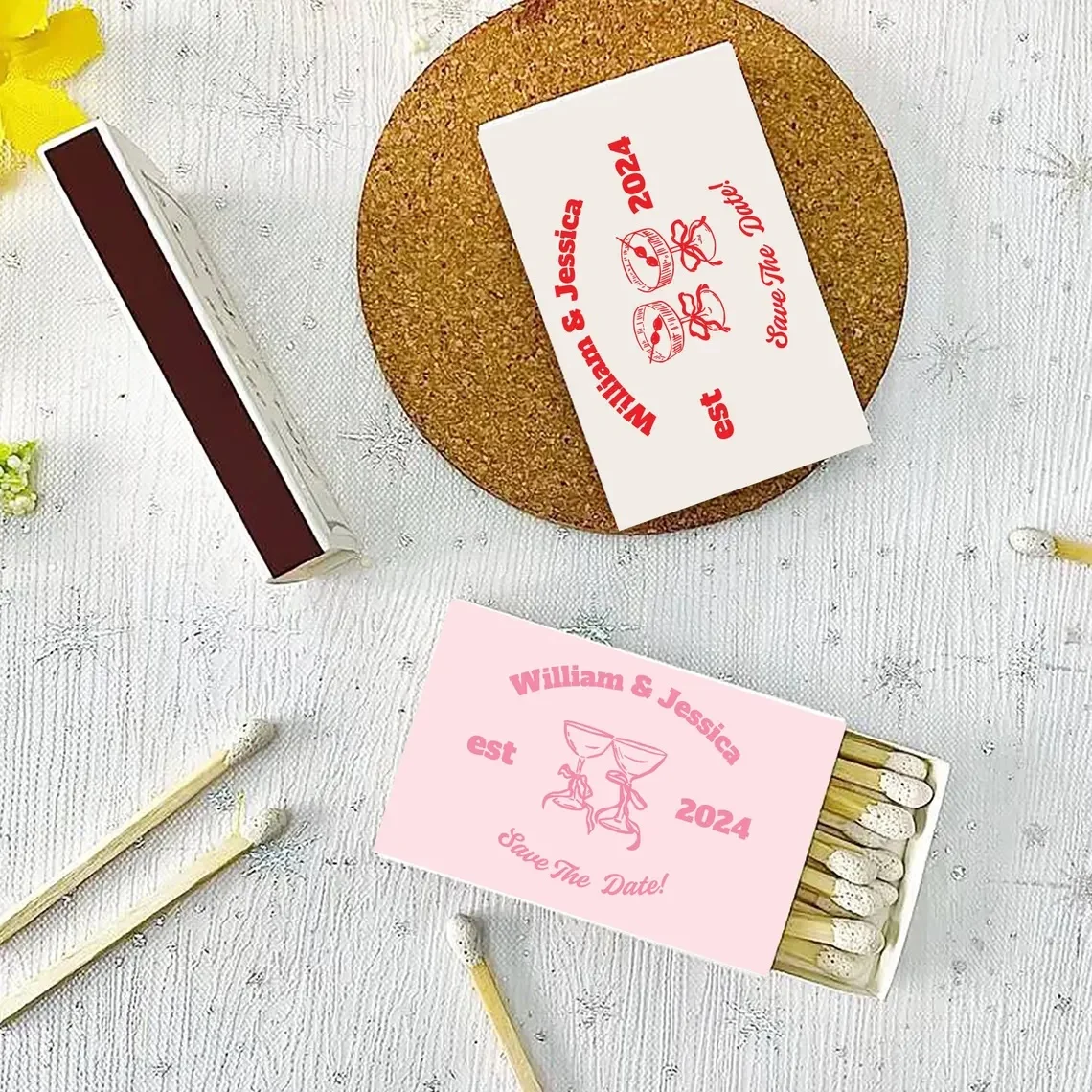 

Персонализированные свадебные коробочки для спичек, свадебный декор и подарки для свадебной церемонии, индивидуальные сувениры и подарки для гостей на свадьбу