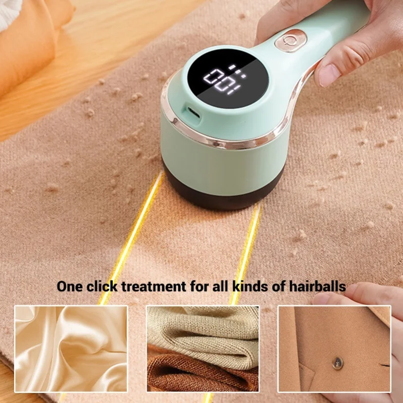 800mAh Electric Lint Remover Rechargeable Digital Display Fuzz Remover Fabric Lint Remover For Clothes Furniture