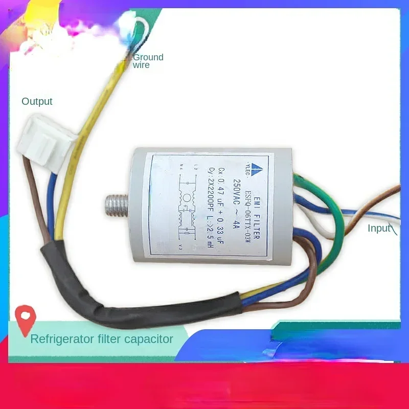 

Durable and of high quality Suitable for Haier Refrigerator Filter Capacitor Variable Frequency Refrigerator Capacitor 0.47uf