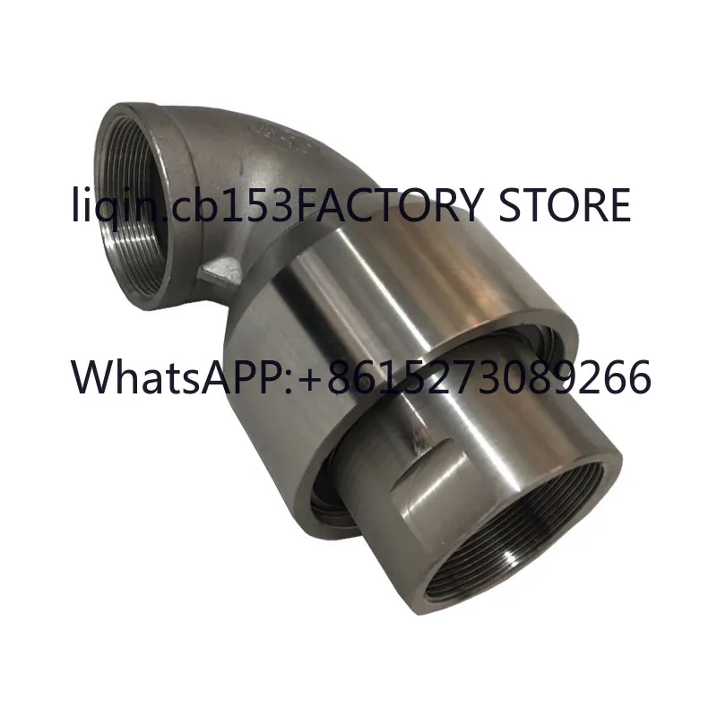 

360-Degree tower crane spray dust removal water pipe universal rotary joint stainless steel 304 threaded rotary joint with elbow