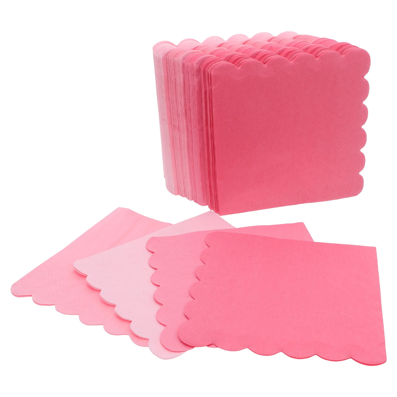 Servilletas desechables con gradiente rosa, elegantes, para cena, mesa de fiesta, servilletas decorativas para boda, cumpleaños, fiesta de té, 100 Uds.