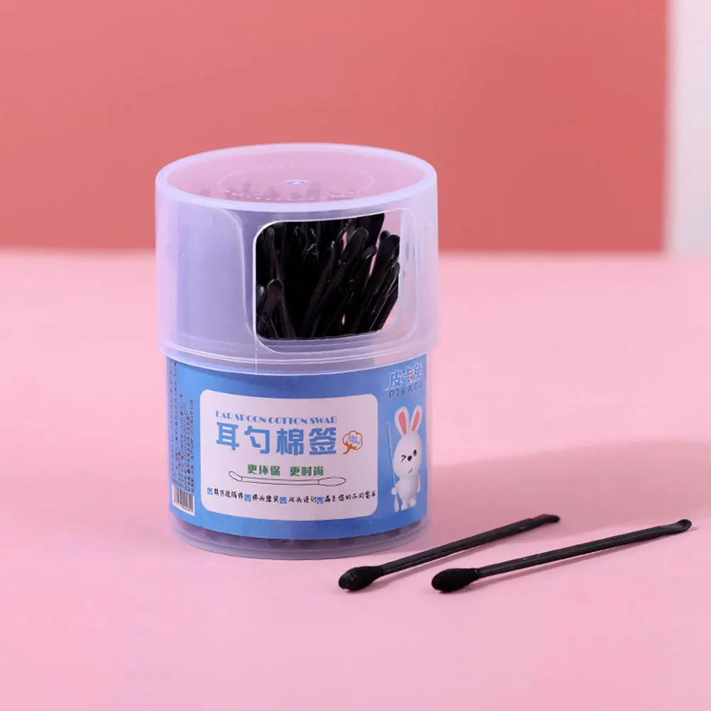 4 صناديق مسحات برأسين لمسحات قطنية برأسين لإزالة المكياج وتساعد على البشرة والنظافة واستخدام براعم القطن #2