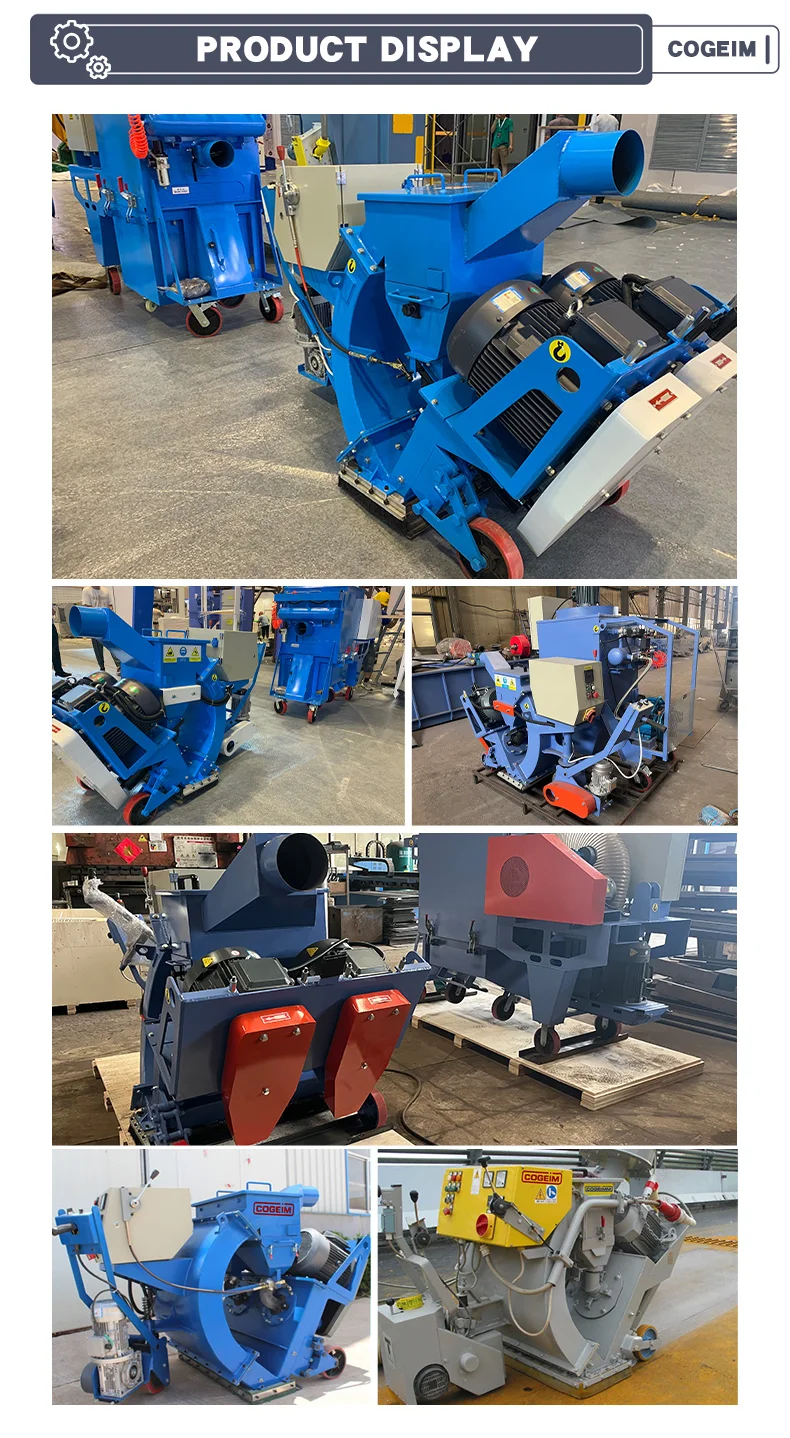 Approval Small Portable Road Shot Blasting Machine Shot Blasting Equipment With Vacuum Cleaner