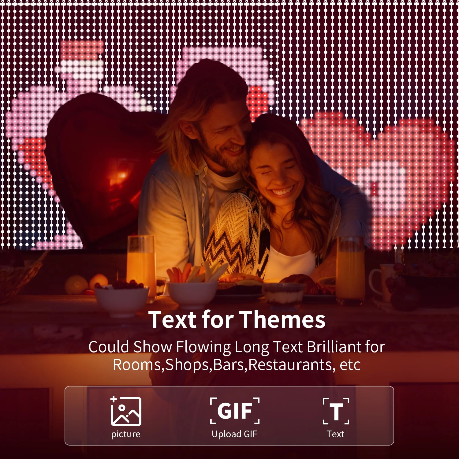 パターンledライト（アプリ制御付き）-400-led、usb給電、音楽同期rgbライト、diyスマートカーテンライト