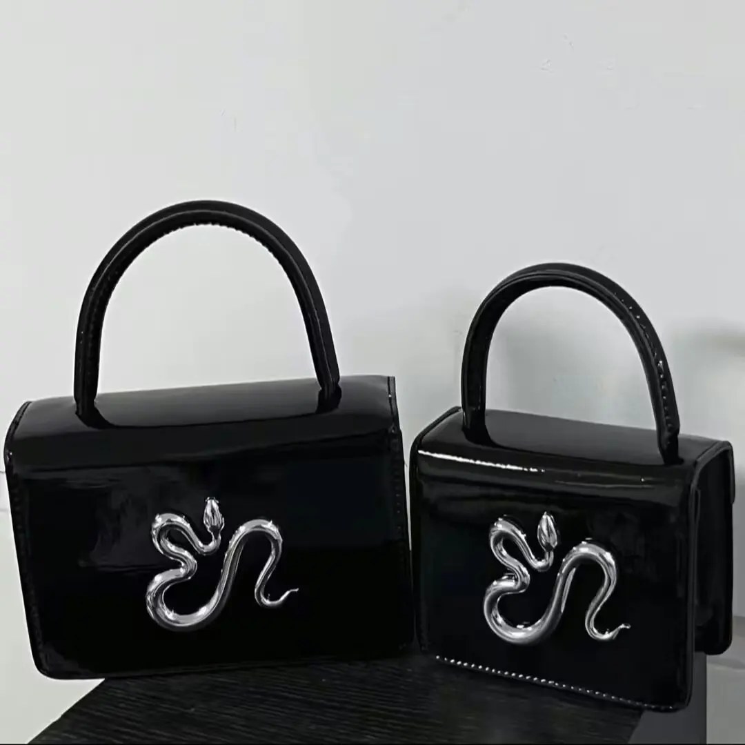Original Designermarke Dark Lock Square Bag Modische Kette Single-Shoulder-Crossbody-Handtaschen für Frauen – Detail 3