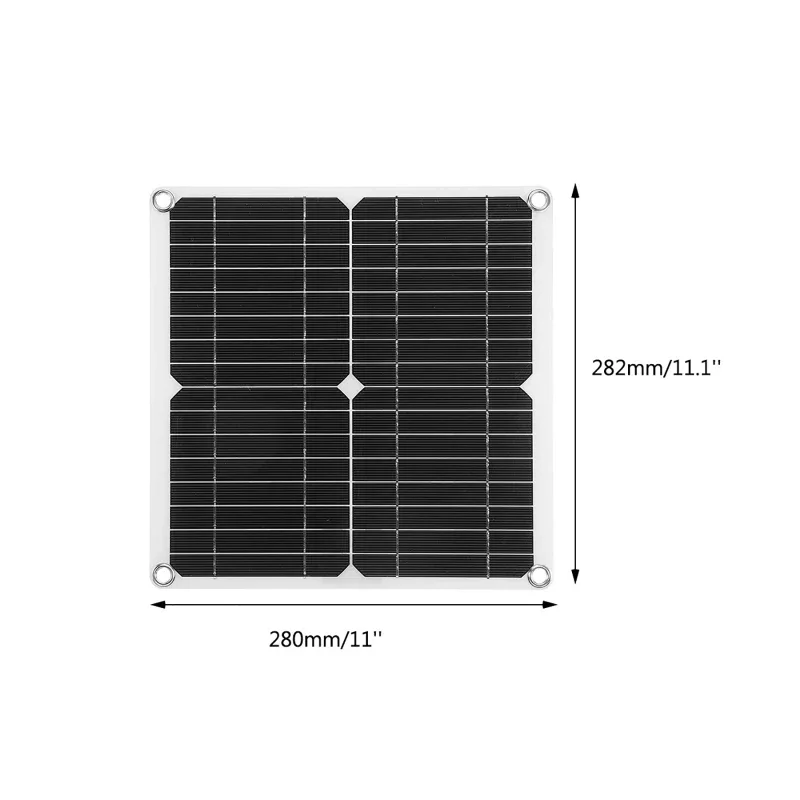 50W Solar Panel 60A Controller Kit 18V USB Power Energy For Phone RV Car Caravan Home Camping Outdoor Battery Battery Charger