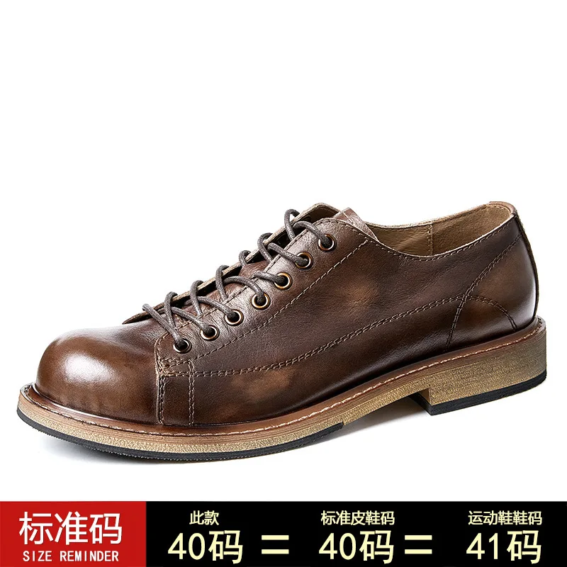 Spring Autumn 2023 Lace-Up Business Casual Shoes Man Dress Shoes Wedding Shoes for Men Cowhide Mens High Quality Genuine Leather