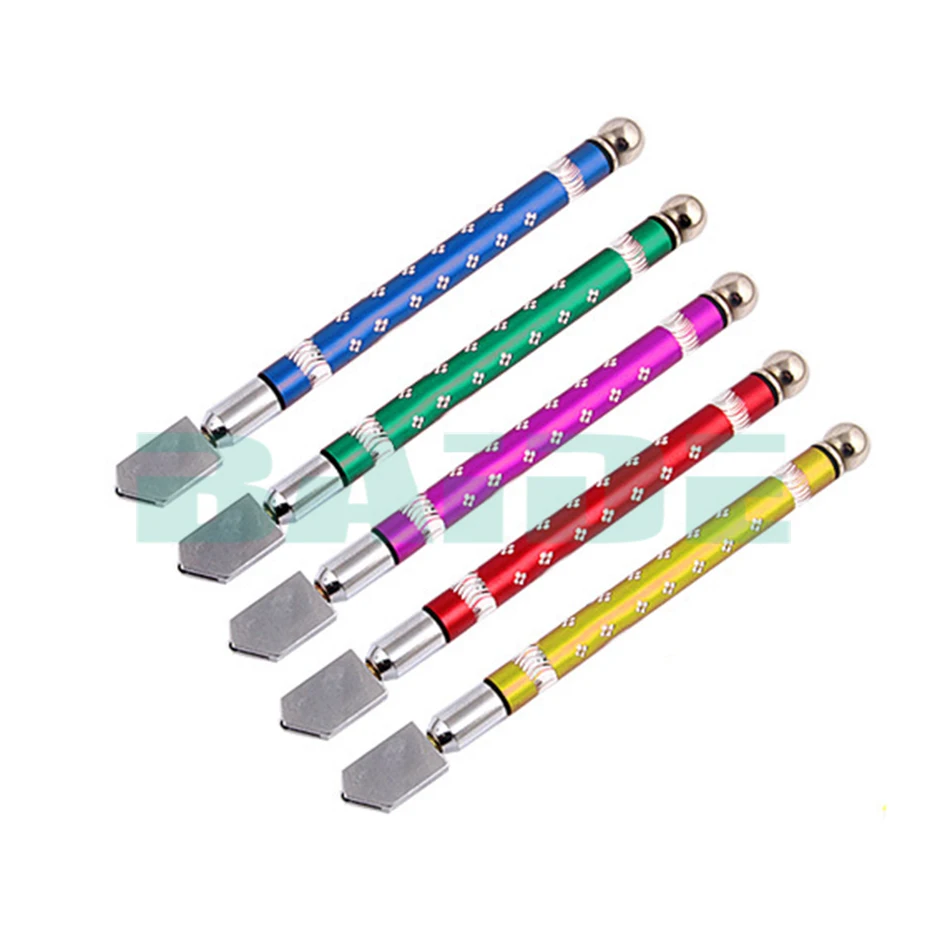 

Metal Handle Glass Rhinestone Self-lubricating Oil Feed Tipped Glass Cutter Cutting Craft Glazing Tool Wholesale