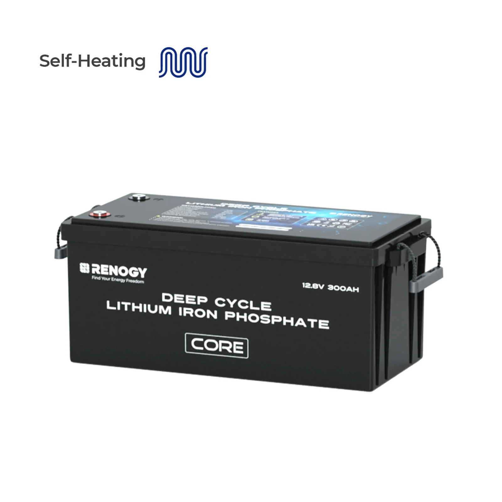 

Renogy 12V 300Ah Self heating Lithium LiFePO4 Deep Cycle Battery, 5000+Deep Cycles, 200A BMS,Backup Power for Trolling motor