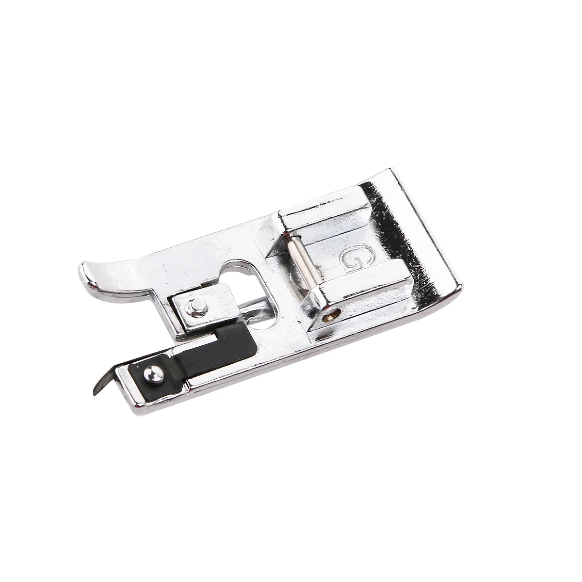 

Multi-Functional Sewing Machine Side Cutter Silver Durable Hard Metal Presser Foot for Overlock Stitch Low Shank