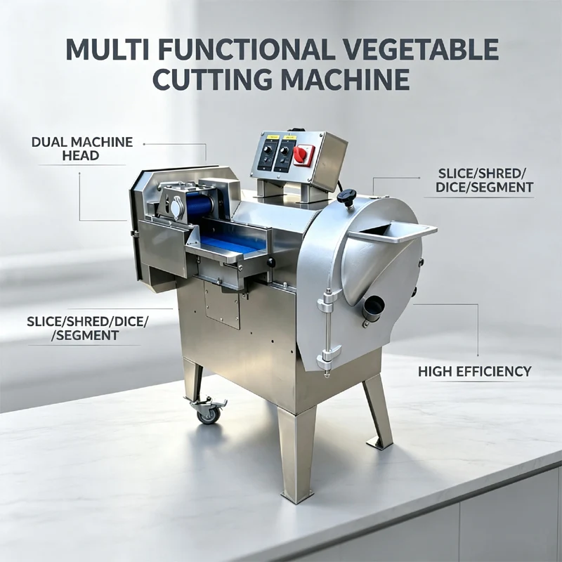 Vegetable Slice Shred Dice Segment Cutting Machine Commercial Hotel Canteen Special Vegetable Cutter Machine