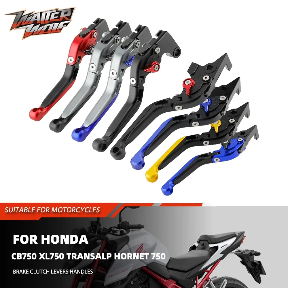 Motorcycle Brakes Clutch Levers Folding Brake Cylinders For Honda CB750 XL750 Transalp Hornet 750 Accessories Adjustable Handles