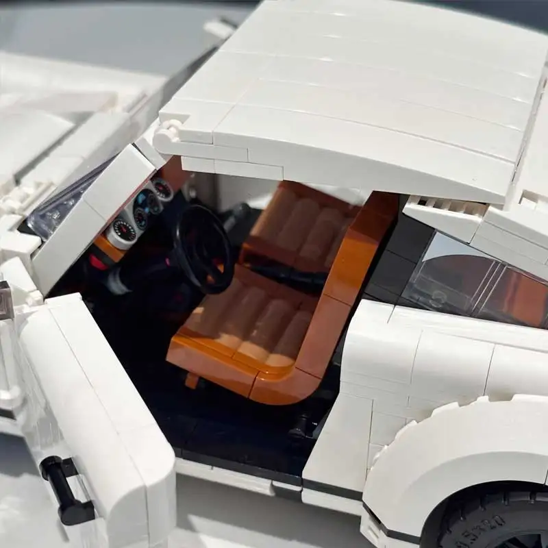 Modelo de coche Retro técnico, 1458 Uds., juego de bloques de construcción, Kit de modelo clásico de carrera 2 en 1 para adultos y adolescentes, juguetes DIY, regalo de Navidad