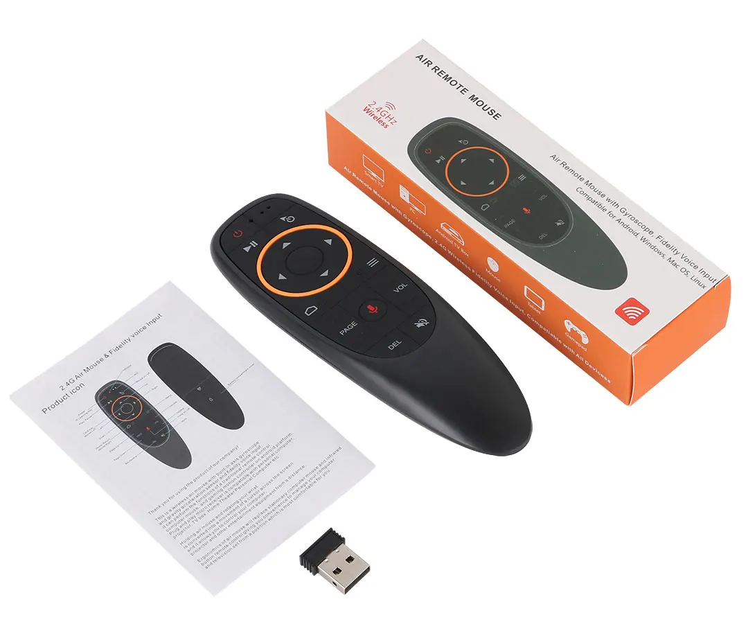 VONTAR G10 G10S Pro Voice Remote Control 2.4G Wireless Air Mouse Gyroscope IR Learning for Android tv box  HK1 H96 Max X96 mini