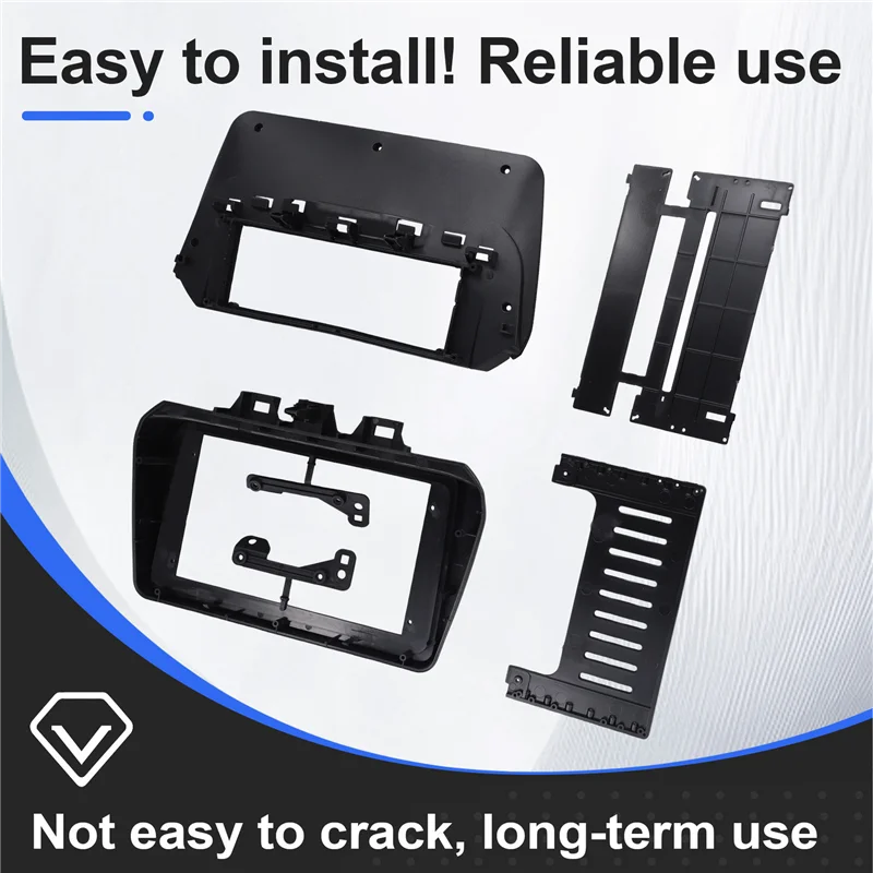 【قطرة السعر! !】سيارة ستيريو داش لوحة فآسيا تقليم الحافة غطاء 9 بوصة 2 الدين راديو الإطار محول لشركة هيونداي توكسون 2018 2019 2