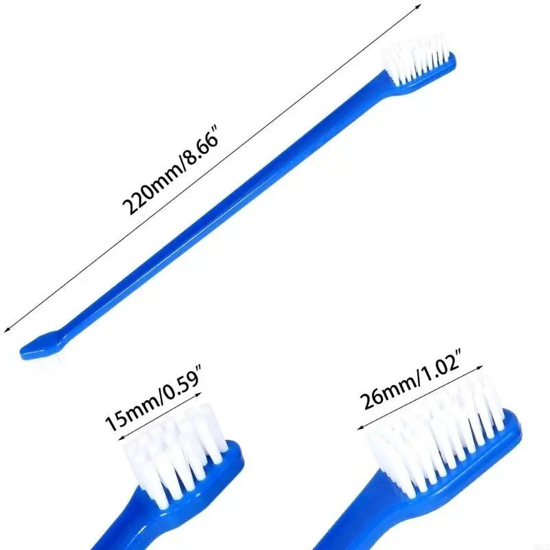68UC animal compagnie double brosse à dents chiens chiens brossant les dents compagnie nettoyage bouche